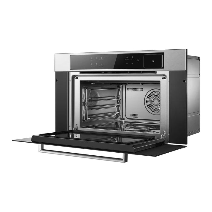 Robam Kitchen Appliance Packages Robam 5-Piece Appliance Package - 36-Inch 5 Burners Gas Cooktop, Wall Mounted Range Hood, Dishwasher, Wall Oven, and Steam Combi Oven in Stainless Steel