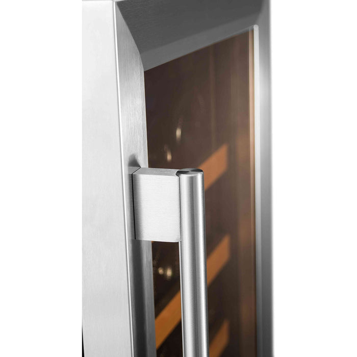 Smith & Hanks 15 Inch Built-In/Freestanding Dual Zone Wine Fridge with Stainless Steel Door Trim