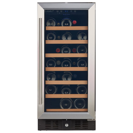 Smith & Hanks 15 Inch Under Counter Wine Cooler with UV Protected Glass Door and 34 Bottle Capacity