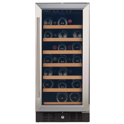 Smith & Hanks Smith & Hanks 15 Inch Under Counter Wine Cooler with UV Protected Glass Door and 34 Bottle Capacity