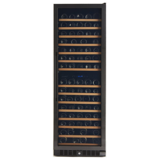 Smith & Hanks Smith & Hanks 166 Bottle Dual Zone Black Stainless Wine Refrigerator, Built-in or Free-standing, Whisper Quiet Operation