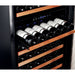 Smith & Hanks 24" 166 Bottle Stainless Steel Built-In/Freestanding Dual Zone Wine Refrigerator