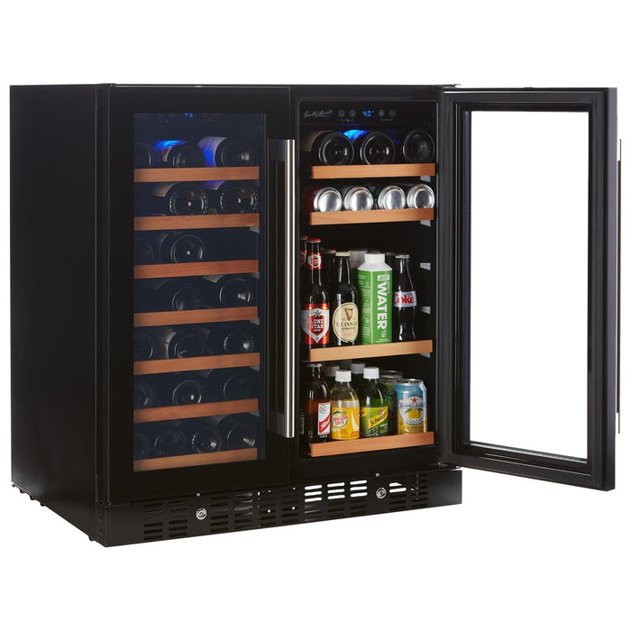 Smith & Hanks 24" Built-In/Freestanding Wine & Beverage Cooler with Dual Temperature Zones and UV Protection SHWB-34