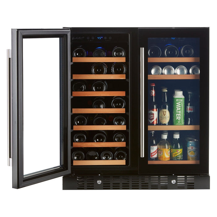 Smith & Hanks 24" Built-In/Freestanding Wine & Beverage Cooler with Dual Temperature Zones and UV Protection SHWB-34