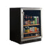 Smith & Hanks 24" Built-in Under Counter Beverage Cooler with UV Protected Glass Door and 176 Can Capacity