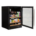 Smith & Hanks 24" Built-in Under Counter Beverage Cooler with UV Protected Glass Door and 176 Can Capacity