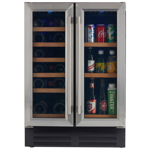 Smith & Hanks 24" Dual Zone Under Counter Wine and Beverage Cooler