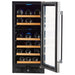 Smith & Hanks 32" Built-in Dual Zone Wine Cooler In Black Stainless Steel with UV Protection and Locking Door