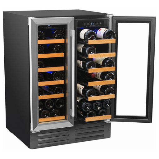 Smith & Hanks 40 Bottle Built-in/Freestanding Dual Zone Wine Cooler SHWCDZ40