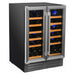 Smith & Hanks 40 Bottle Built-in/Freestanding Dual Zone Wine Cooler SHWCDZ40