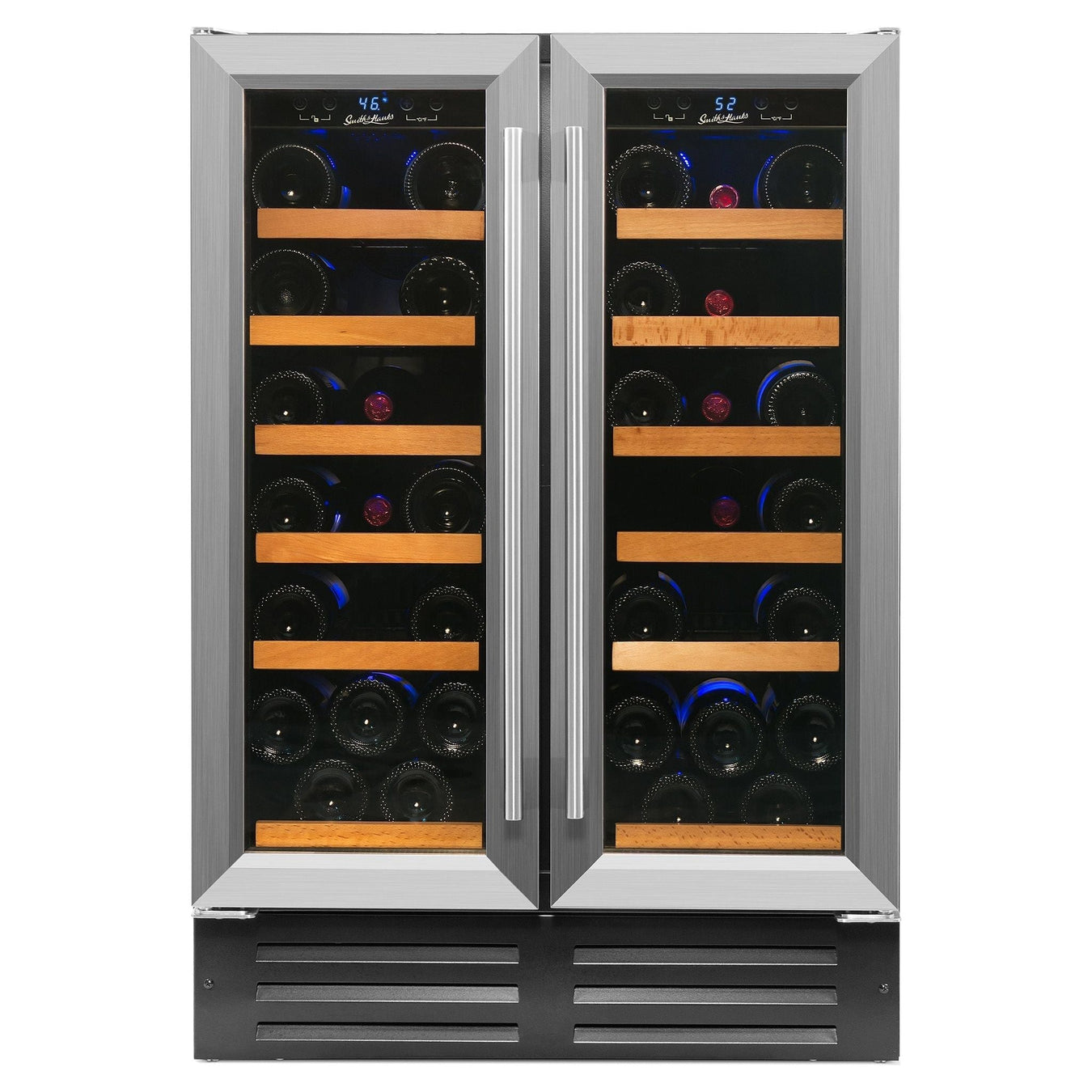 Smith & Hanks 40 Bottle Built-in/Freestanding Dual Zone Wine Cooler SHWCDZ40