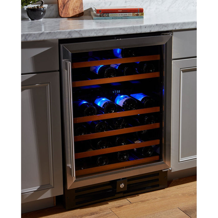 Smith & Hanks 46 Bottle Dual Zone Under Counter Wine Cooler