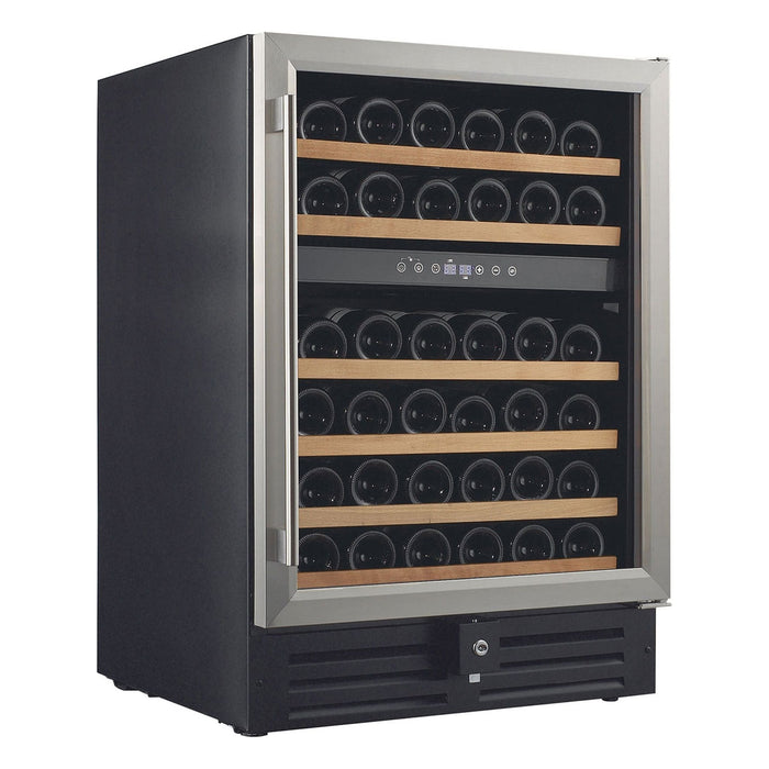 Smith & Hanks 46 Bottle Dual Zone Under Counter Wine Cooler