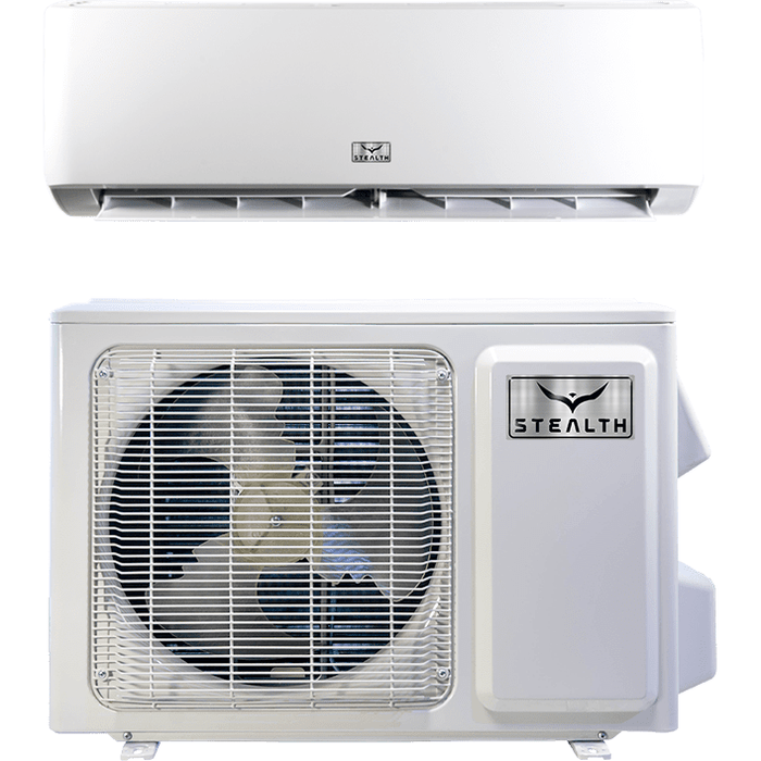 Stealth Comfort Mini Splits Stealth Comfort 12,000 BTU 22 SEER Stealth Emerald Single Zone Wall Mount Mini Split System SC-12WGLD-HP230 / SC-12ZGLD-HP230