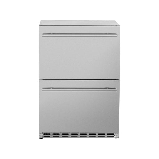 Summerset Refrigerators Summerset SSRFR-24DR2 Deluxe Outdoor Refrigerator 2-Drawers, 5.3 Cubic Feet