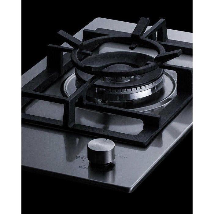 Summit 12 in. Wide 1-Burner Gas Cooktop in Stainless Steel - GCJ1SS