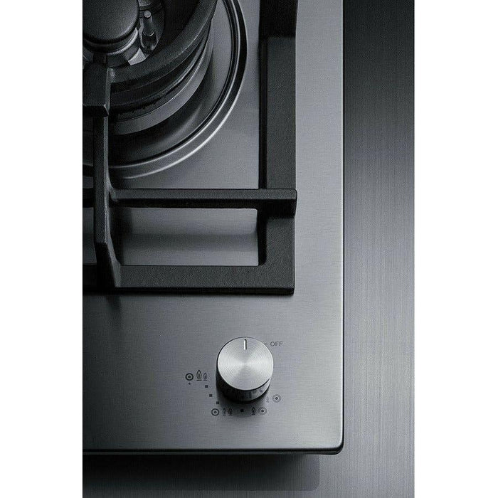 Summit 12 in. Wide 1-Burner Gas Cooktop in Stainless Steel - GCJ1SS