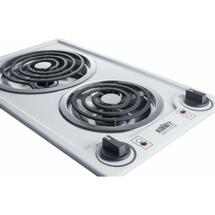 Summit 12 in. Wide 115V 2-Burner Coil Cooktop - CCE21