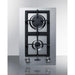 Summit 12 in. Wide 2-Burner Gas Cooktop in Stainless Steel - GCJ2SS