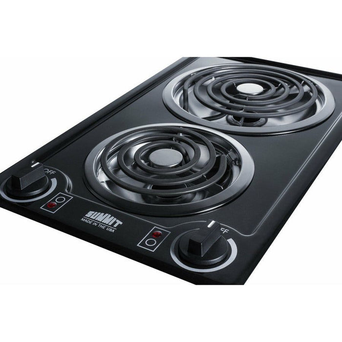 Summit Cooktops Summit 12" Wide 115V 2-Burner Coil Cooktop - CCE21