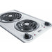 Summit Cooktops Summit 12" Wide 230V 2-Burner Coil Cooktop - CCE22