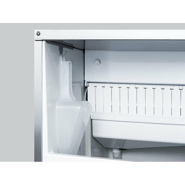 Summit 15 in. Outdoor Icemaker with 62 lbs. Daily Production, Clear Ice and Frost-Free Operation in Panel Ready - BIM68OSGDR