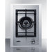 Summit 15 in. Wide 1-Burner Gas Cooktop In Stainless Steel - GCJ1SSTK15