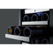 Summit 15 in. Wide Built-In Wine Cellar with 34 Bottle Capacity, Glass Door, 6 Extension Wine Racks, Digital Control - CL15WC