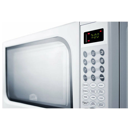 Summit Microwaves Summit 18" Compact Microwave with 800 Cooking Watts, Multiple Power Levels, One-Touch Auto Cook Menu - SM901WH