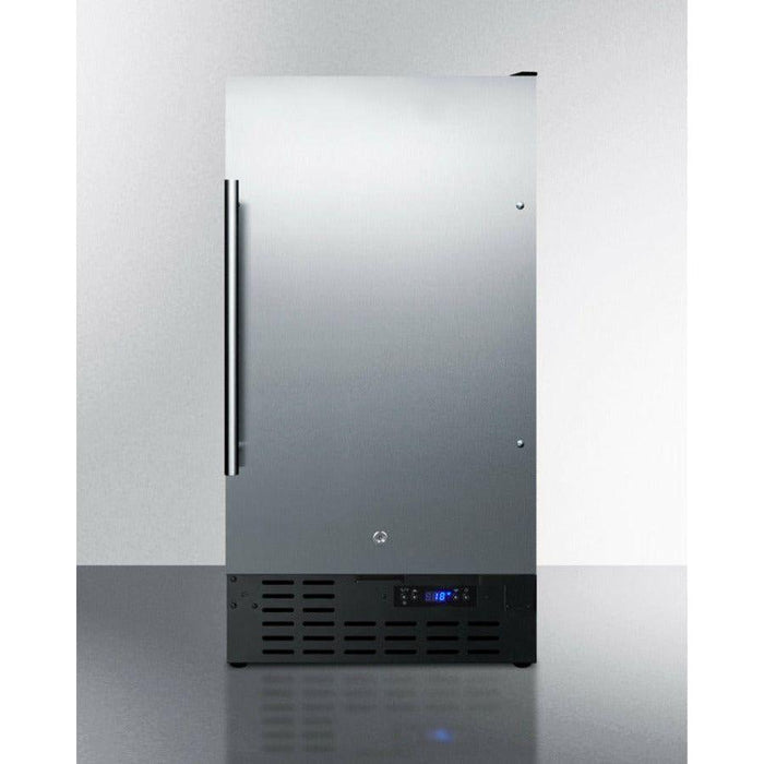 Summit 18 in. Built-In All-Freezer with 2.7 cu. ft. Capacity, 4 Wire Shelves, Frost-Free Defrost, Digital Thermostat