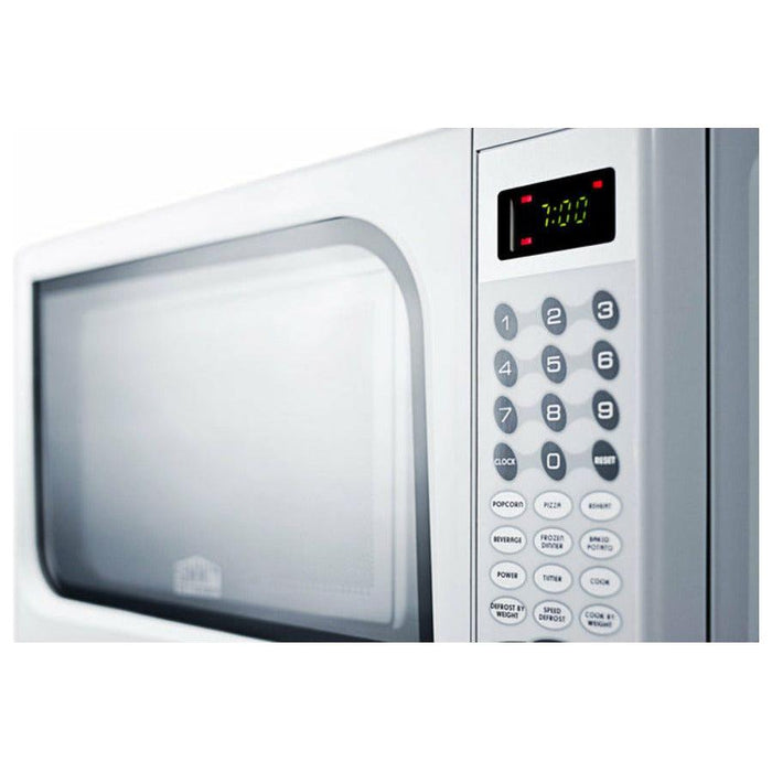 Summit 18 in. Compact Microwave with 800 Cooking Watts, Multiple Power Levels, One-Touch Auto Cook Menu - SM901WH