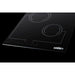 Summit Cooktops Summit 18" Wide 220V 2-Burner Radiant Cooktop with 2 Elements, Hot Surface Indicator, ADA Compliant, EuroKera Glass Surface, Residual Heat Indicator Light, Digital Touch Controls in Black - CR2B228T