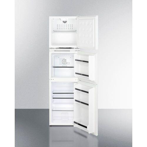 Summit 19 in. Wide Allergy-Free Refrigerator/General Purpose Refrigerator-Freezer Combination - AZRF7W