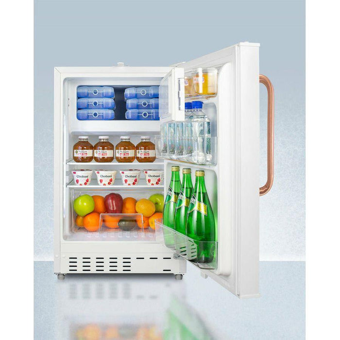 Summit 20 in. Wide Built-in Refrigerator-Freezer, ADA Compliant - ADA302RFZTBC