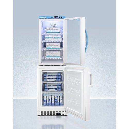 Summit 20 In. Wide Vaccine Refrigerator/freezer Combination ARG3PV-ADA305AFSTACK