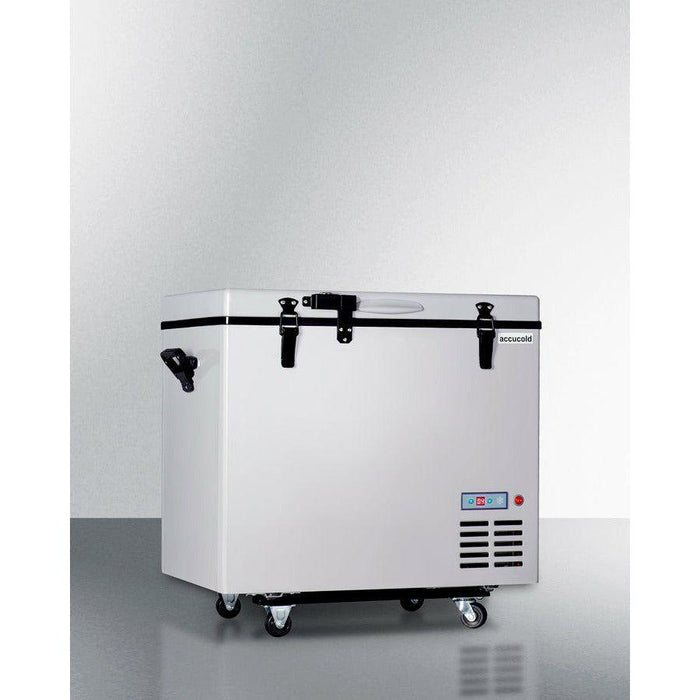 Summit 22 in. Portable Refrigerator/Freezer with Lock, 2.8 cu ft. Capacity, Manual Defrost, CFC Free, Factory Installed Lock - SPRF86M2