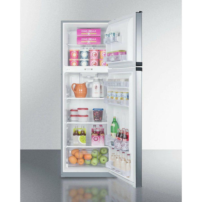 Summit 22 in. Wide Top Mount Refrigerator-Freezer - FF948SSLLF2