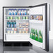 Summit 24 in. 5.5 Cu. ft. Stainless Steel Built in Compact Refrigerator - FF6BKBI7SS