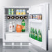 Summit 24 in. 5.5 Cu. ft. Stainless Steel Undercounter Compact Refrigerator - ADA Compliant - FF61WBISS