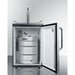 Summit 24 in. Beer Dispenser with 1 Half-Barrel Capacity, Digital Thermostat, Automatic Defrost Wide Built-In Kegerator (Panel Not Included) - SBC635MBI