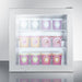 Summit 24 in. Compact All-Freezer with Removable Shelves, Factory Installed Lock, Self-Closing Door, Low Temperature Operation - SCFU386