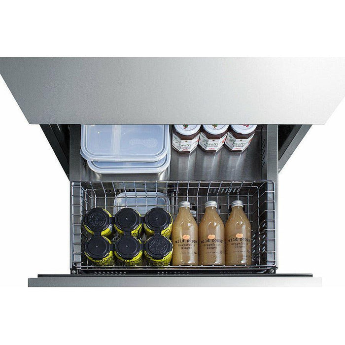 Summit 24 in. Wide 2-Drawer All-Refrigerator, ADA Compliant - ADRD24