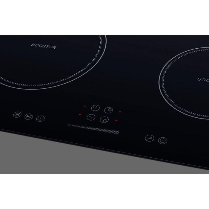 Summit 24 in. Wide 208-240V 4-Zone Induction Cooktop with 4 Elements, Hot Surface Indicator, ADA Compliant, Induction Technology, Child Lock, Safety Shut-Off Control - SINC4B241B