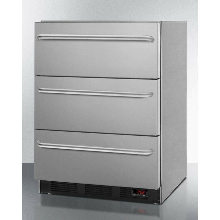 Summit 24 In. Wide 3-Drawer All-Freezer, ADA Compliant - EQFM3D