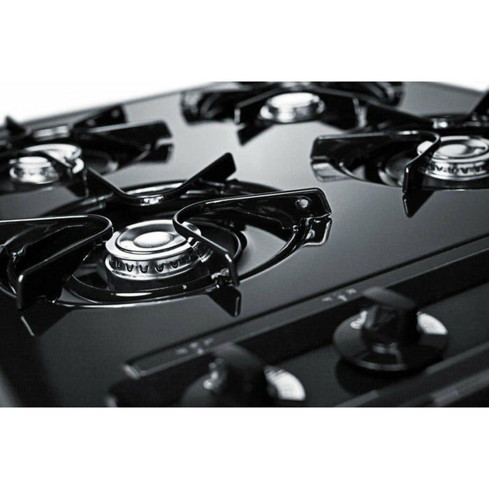 Summit 24 in. Wide 4-Burner Gas Cooktop with 4 Open Burners, 9,000 BTU Burners, Porcelain Enameled Steel Grates - TNL03