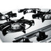 Summit 24 in. Wide 4-Burner Gas Cooktop with 4 Open Burners, Porcelainized Cooking Surface in Brushed Chrome - ZNL03