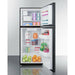 Summit 24 in. Wide 9.9 Cu. Ft. Top Freezer Refrigerator with ADA Compliant Design - FF1072B