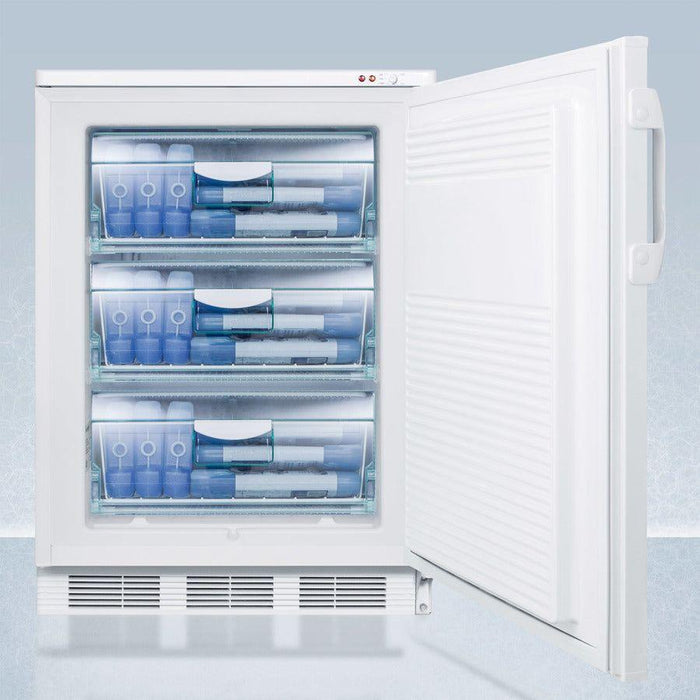 Summit 24 In. Wide All-Freezer, ADA Compliant with 3.2 Cu. Ft. Capacity, Pull-out Drawers, Buffered Temperature Probe, NIST Calibrated Thermometer, -25°C Capable - VT65MLPLUS2