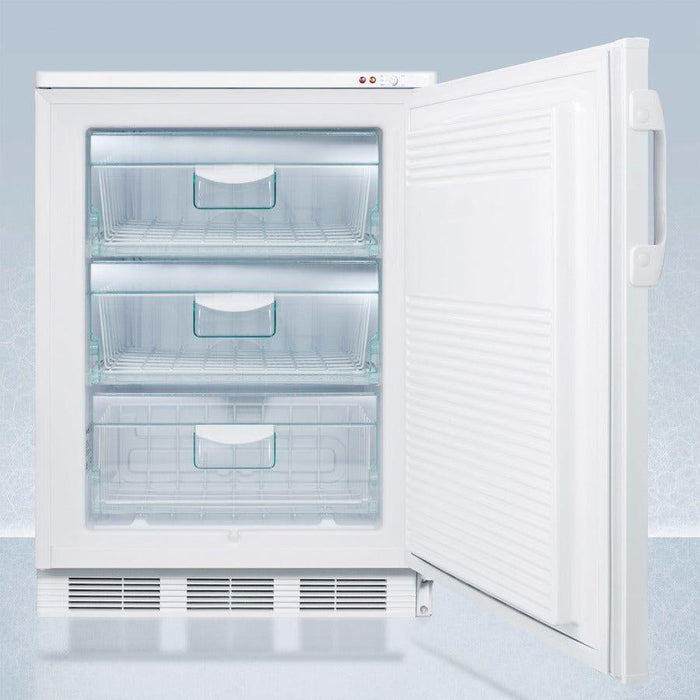 Summit 24 In. Wide All-Freezer, ADA Compliant with 3.2 Cu. Ft. Capacity, Pull-out Drawers, Buffered Temperature Probe, NIST Calibrated Thermometer, -25°C Capable - VT65MLPLUS2