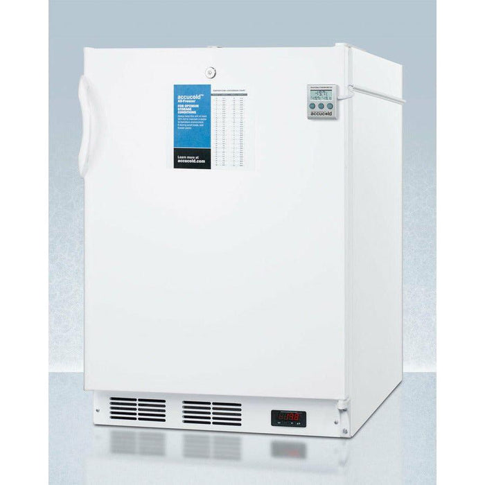 Summit 24 In. Wide All-Freezer with 3.2 cu. ft. Capacity, Right Hinge, Manual Defrost, ADA Compliant, Factory Installed Lock, CFC Free, ETL Listed - VT65MLPLUS2ADA